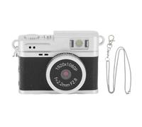 Yanmis Mini Keychain Camera, 1080P 2MP Mini Retro Digital Camera, 0.96in Color Screen, 32GB Memory, 4 Filters, LED Flash, Pocket Video Recorder for Gift Travel Study (Black)