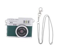 Yanmis Mini Keychain Camera, 1080P 2MP Mini Retro Digital Camera, 0.96in Color Screen, 32GB Memory, 4 Filters, LED Flash, Pocket Video Recorder for Gift Travel Study (Green)