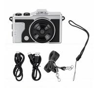 Yanmis Mini Keychain Camera, 4K Digital Camera with OTG Phone Transfer, 48MP High Resolution, Filters & Flash, Vintage Lightweight Design for Travel Parties Outdoor (Black)
