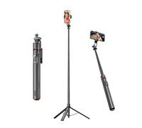 Yanmis Phone Tripod, 69.3 Inch Selfie Stick Tripod with Remote, Auto Opening, Portable Extendable Phone Travel Selfie Stick Stand with 1/4 Inch Thread Interface