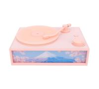 Yanmis Portable Bluetooth Speaker, Retro Antique Record Player with Aromatherapy Diffuser, Old Fashioned Classic Phonograph Style Speaker for Bedroom,Office,Party (Pink)