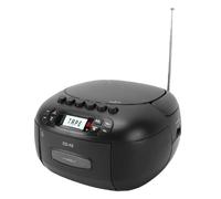 Yanmis Portable CD Cassette Player with Bluetooth AM FM Radio (GBPlug) | ABS Shell, 3W Dual Speakers, Supports CD-R/RW Playback, Remote Control Up to 20ft, AC/battery Powered