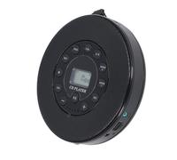 Yanmis Portable CD Player with Bluetooth, Rechargeable 2000mAh Battery, Built-in Speaker, Anti Skip, Supports CD-RW MP3, USB & 3.5mm AUX Out for Car, Home, Travel (Black)