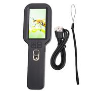 Yanmis Portable Digital Microscope, 5X to 500X Magnification 3.0 Inch Screen HD Dual Lens Handheld Microscope with 12MP CMOS Sensor, for Natural Exploration Jewelry Identification (Black)