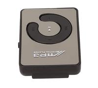 Yanmis Portable Lightweight Mini MP3 Music Player with Memory Card Slot for Daily School, Back Clamp/Holder Player, Long Working Time, Durable Material for Travelers (Black)