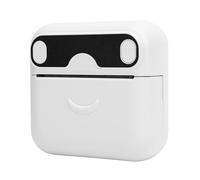 Yanmis Portable Thermal Printer, Small Inkless Sticker Printer with APP, Multifunctional Bluetooth Label Maker Machine Black and White Printing for Office, Home, School