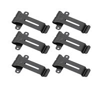 Yanmis Premium 6Pcs Black Radio Belt Clamp/Holder Replacement for Kenwood TK 208 TK 308 TH 22AT, Ideal for BF 888S BF 666s, Made of Metal