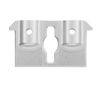 Yanmis RC Aluminum Front Bumper Mount for Ascent 18, Anodized High Strength Replacement Connector, Improve Steering Accuracy & Climbing Performance, Easy Install Upgrade for RC Crawler (Silver)