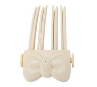 Yanmis Rechargeable Heated Hair Root Lifter Clip, 4-claw Design (Beige) | Cordless volumizing tool with anti-slip teeth, fast heating with 2 temperature settings, 1000mAh battery for travel
