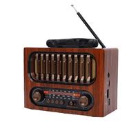 Yanmis Retro Bluetooth Speaker AM FM SW Radio, Full Band Reception, Vintage Decor, 1200mAh, Portable Vintage Radio for Home Travel Camping Outdoor Use, Gifts for Boys Girls