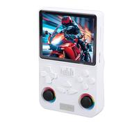 Yanmis Retro Handheld Game Console, Retro Gaming Console Classic Video Game System with 4 Inch 720x720 Screen 128GB Storage 3000mAh Battery for 2D 3D Dual Players (White)