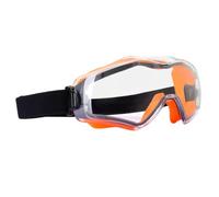 Yanmis Safety Goggles Over Glasses Anti Fog Anti Scratch Dust Goggles with Adjustable Headband Ventilation for Work Construction Cycling Outdoor Activities (Orange)