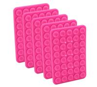 Yanmis Silicone Phone Case Mount, Strong Double Sided Design with 40 Individual Suction Cups, Universal Adhesive Mount for Content Creators & On The Go, Compatible with All Phone Brands (Pink)