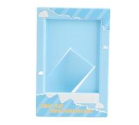 Yanmis Small Film Frame, 3 Inch Photo Frame With Upgraded Clear Protective Cover, Instant Photo Frame For Mini, Mini Fridge Magnetic Frame For Home Table Decor (Blue)