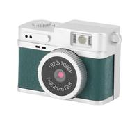 Yanmis Small Retro Digital Camera, 2MP 1080P FHD Pocket Size Snap Cam with 0.96in Colour Screen with 4 Filters Keychain Camera for Student Beginner Travel Learning (Green)
