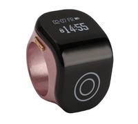 Yanmis Smart Ring Counter, Innovative Touch Technology with Large LCD Display and Adjustable Size, Smart Ring Counter for Work Exercise and Daily Life (Rose Gold)