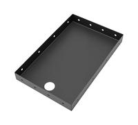 Yanmis Space Saving Thermal Printer Stand Mount for POS KDS Systems - Pre Drilled Holes Stainless Steel Shelf for Thermal Printer, Label Maker, Scanner