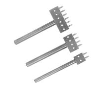 Yanmis Spacing Punch Tool Set, Durable Leather Hole Punching Tools for Crafts, 3pcs Steel with Various Sizes for Leatherwork (Spacing 8mm (2+4+6))
