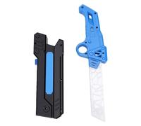 Yanmis Spark Effect Sword for Kids with Transparent Glowing Blade, One Touch Ignition, Ergonomic Handle, Light Up Toy Sword with Sheath, Cosplay LED Toys Gifts for Boys Girls (Blue)