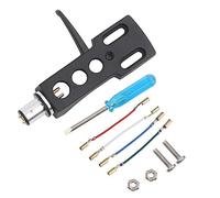 Yanmis Turntable Headshell Mount, Universal Turntable Headshell with Lead Wires 6.3cm Phono Headshell Mount for Various Phono