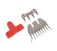 Yanmis Universal Sheep Shears Replacement Blades, 2Pcs Stainless Steel Wool Clipper Blades for Electric Sheep Shearing Clippers, Durable Heat-Treated