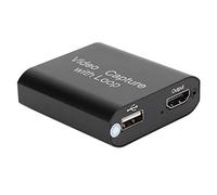 Yanmis USB 2.0 Video Card with Passthrough, 4K 1080P Game Dongle for Streaming Conference Teaching, to USB Plug and Play, OBS VLC Compatible, Aluminum Alloy