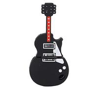 Yanmis USB Flash Drive, Portable USB Stick Bass Guitar Cute for Data Transfer Four Storage Options Available Up to 128GB Gift Accessories Black (128GB)