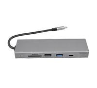 Yanmis USB Hub 8 Ports, 8 in 1 Aluminum High - Speed USB C Splitter Hub for PC, Laptop, Desktop, Computer, Support for 4K Video Output for Home, Office, Study
