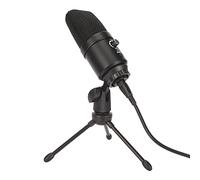 Yanmis USB Microphone, Condenser Gaming Microphone with Adjustable Volume, Cardioid Microphone for Phone with Bright RGB Lighting, Gaming Microphone for PC and iOS Computer
