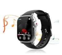 Yanmis Wearable MP3 Player, 5.4 Music Player with 2.01 Inch Touch Screen and Wrist Band, Built in Speaker Voice Recorder Fitness Tracker for Running Working Commuting (128GB)