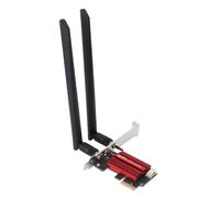 Yanmis WiFi 6E PCIe Card 4200Mbps 2.4GHz 5GHz 6GHz Triple Band Dual Antennas, Enhanced BT5.2 for Large File Transfers, Low Latency OFDMA, MU MIMO for Gaming, Support for WINDOWS 11 System