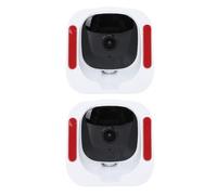 Yanmis Window Security Camera 4MP 2K Full Color IR for Home Driveway 2 Pack 140 Deg Wide Angle
