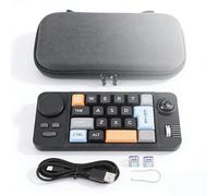 Yanmis Wired USB C Keypad, 19 Programmable Keys Macro Mechanical Keyboard with RGB LED Backlit and Knob Control, for Work Game