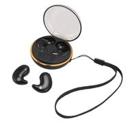 Yanmis Wireless Headphones Ear Clip Earbuds BT5.3, Super Thin Clip On Earbuds for Sleep, Open Ear Bluetooth Headphones with Digital Display Charging Case Type C, Mini Wireless (Black)