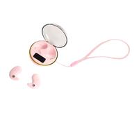 Yanmis Wireless Headphones Ear Clip Earbuds BT5.3, Super Thin Clip On Earbuds for Sleep, Open Ear Bluetooth Headphones with Digital Display Charging Case Type C, Mini Wireless (Pink)