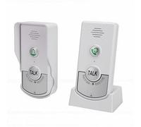Yanmis Wireless Intercom Doorbell, Voice Two Way Audio with 1800mAh Battery, 1000m Range, No WiFi Needed, -20°C to 55°C, Multi Purpose Bell for Nurse Call Home Emergency (White)