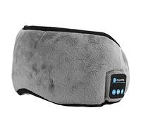 Yanmis Wireless Sleep Mask Bluetooth 5.0 Music Eye Mask with Stereo Sound | Comfortable Breathable Sleep Aid for Travel Home Office | 104dB SNR, 8H Playtime, Black/Grey (Grey)