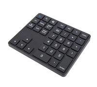 Yanmis WL Number Pad, 2.4G WL BT5.0 BT3.0 Numeric Keypad, External 35 Keys Numpad Financial Data Entry Keyboard for OS X, for Android Laptop PC Desktop Smartphone (Black)