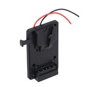Yanmis Zinc Alloy V Mount Battery Plate 14.8V Input Output High Hardness Heat Resistant Lightweight V Shaped Slot Design for Camera Transmitters LED Lights