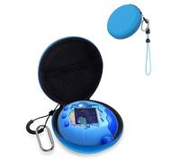 YANMONGI Carrying Case for Tamagotchi Paradise/Nano-MALS,EVA Hard Shell Portable Travel Storage Bag,Shockproof Protective Case with Lanyard & Carabiner（Blue）