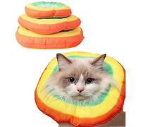 Yanmucy Cat Recovery Collar Adjustable Cat Cone Collar Soft Cat Cone After Surgery Protective Neck (S)