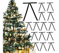 Yanmucy Velvet Christmas Tree Bows, 24Pcs BlingBling Ribbon Bows for Christmas Tree Decorations Burgundy Bows for Christmas Wreath Decor,Gift Wrapping, Party, Staircase 5 * 7 inch (Deep green)