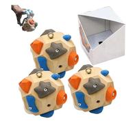 Yanobia Handcrafted Boulder Block - Build Strength and Precision, 3D Boulder Block Rock Climbing Training Ball for Finger & Hand Strength, Gift for Mountain Climbing Present (3Pcs)