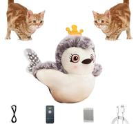 Yanobia Piper Tomi Cat Toy, Flapping Bird Cat Toys with Remote, Rechargeable Owl Touch Activated Kitten Toy, Chirping Bird Cat Toy Flapping Wings (1Pcs)