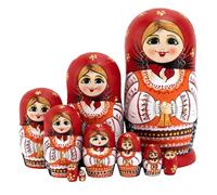 YANPINGJIA Matryoshka Russian Nesting Doll Nesting Dolls Russian Hand Painted 10 Layer Wooden Matryoshka Entertainment Logical Toy