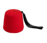 YANPINGJIA Shriner Fez Hat Felt, Arabian Costume Tassels Turkey Tradition Ethnic Ottoman Caps Fez Hat Shriner Caps Adult Costume Accessory