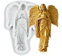 YANQINMS Virgin Mary Angel Silicone Molds Religious Madonna Fondant Chocolate Mold For Sugar Cake Decorating Candy Cupcake Topper Gum Paste Polymer Clay