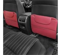 YANRONGFA 2PCS Car Seat Kick Protector, for BMW 2 3 5 6 7 Series GT5 M4 M5 X1 X2 X3 X5 X5M X6 X6M X7 Seat Protector Leather Car Seat Kick Mat with Storage Bag Wear-Resistant Protector,Red