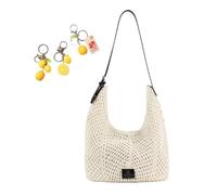 YANROSE Crochet Beach Bag For Women Summer Shoulder Bags Aesthetic Hippie Knit