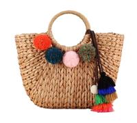 YANROSE Straw Tote Bags For Women Hand-woven Vegetable Basket Large Women's Handbag